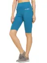Soft Sea Blue Seamless Biker Shorts
