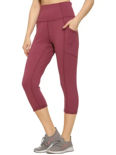 Skin Stretch Capri Tulip Leggings